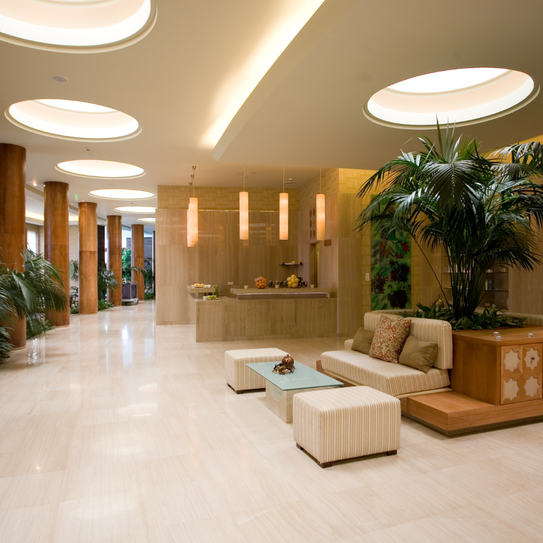 medspa reception area construction